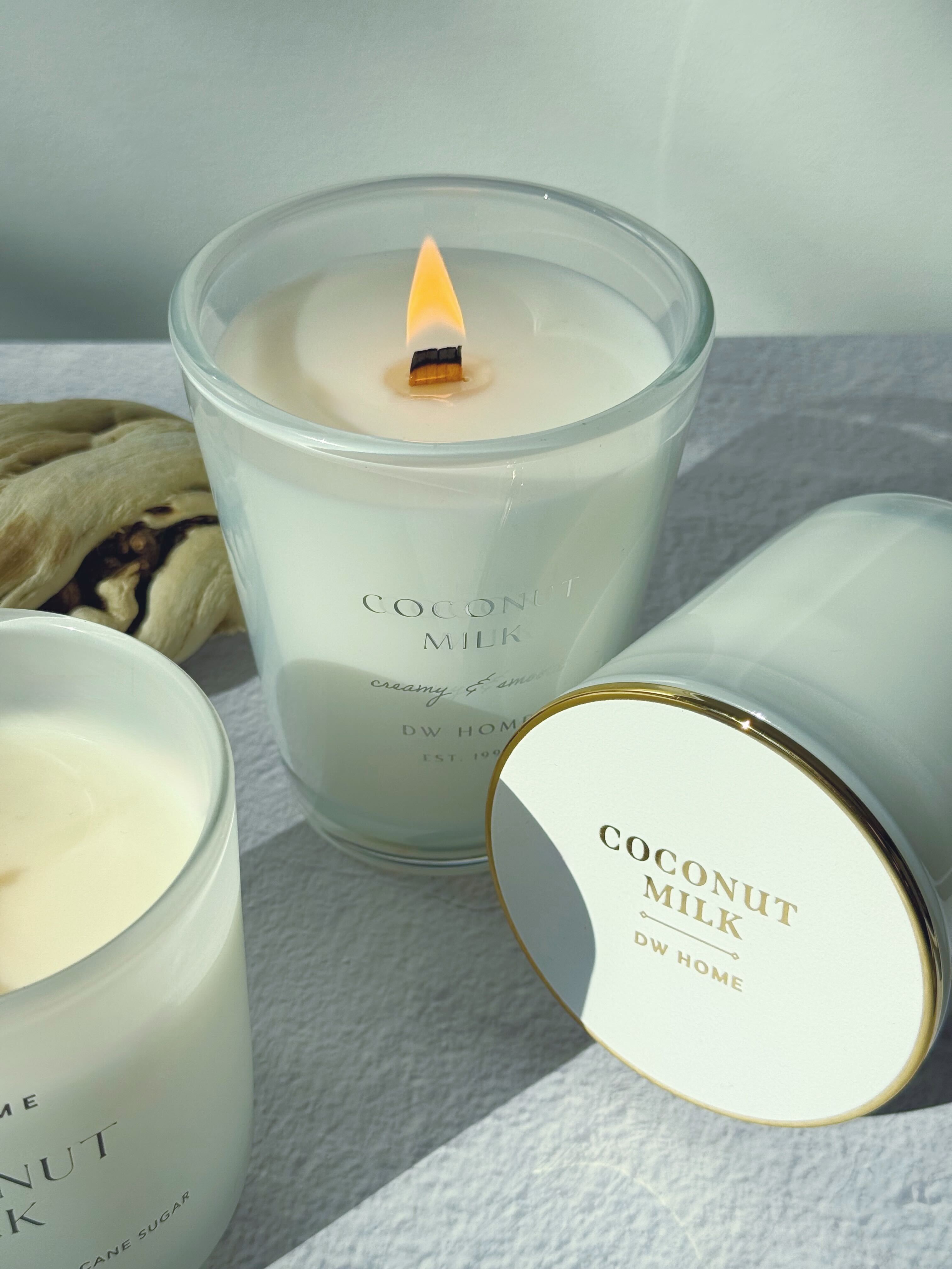 Coconut Milk Wooden Wick Candle