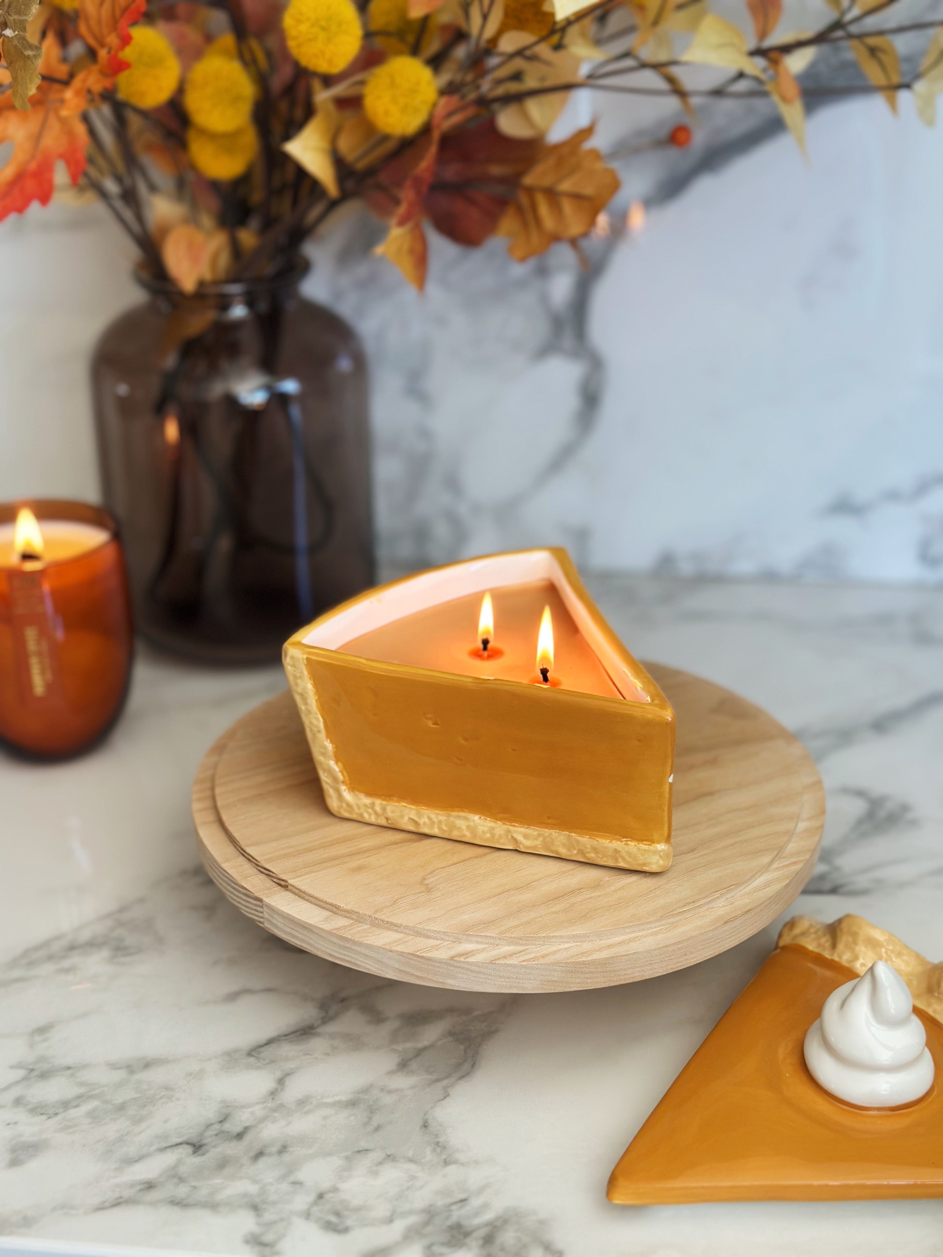Pumpkin Pie | Ceramic Candle Double Wick