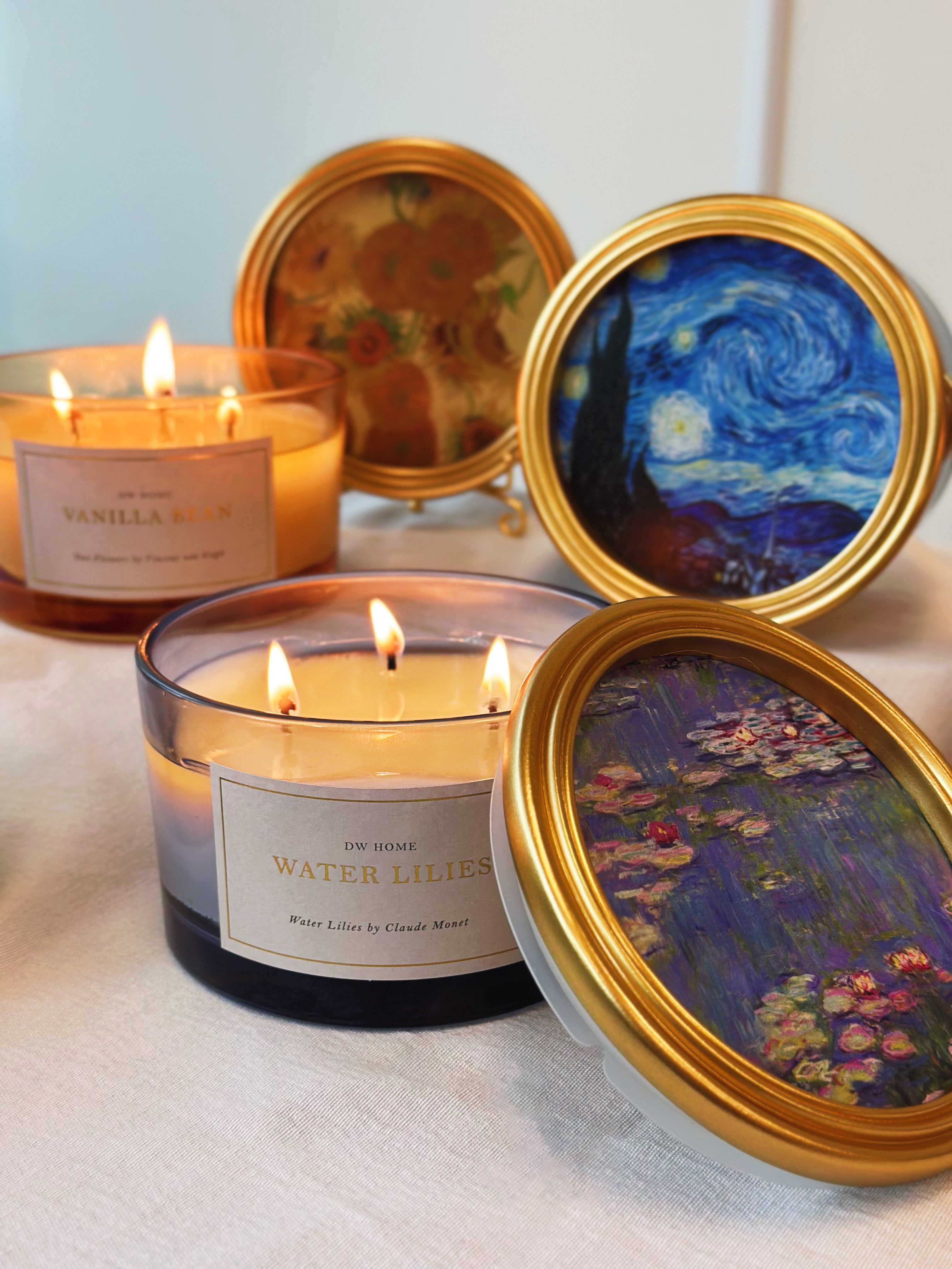 Water Lilies Candle Triple Wick