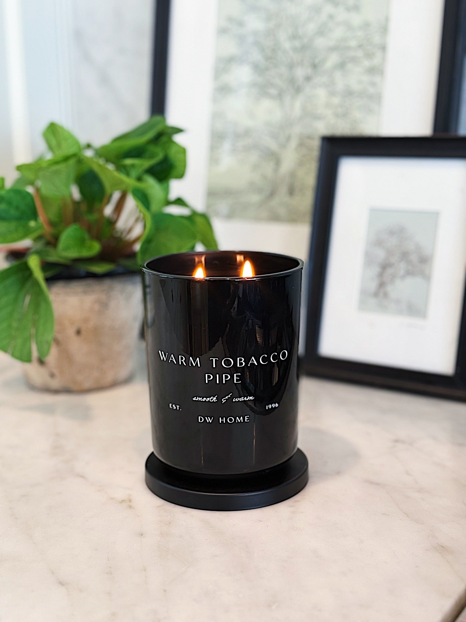 Warm Tobacco Pipe Candle Double Wick