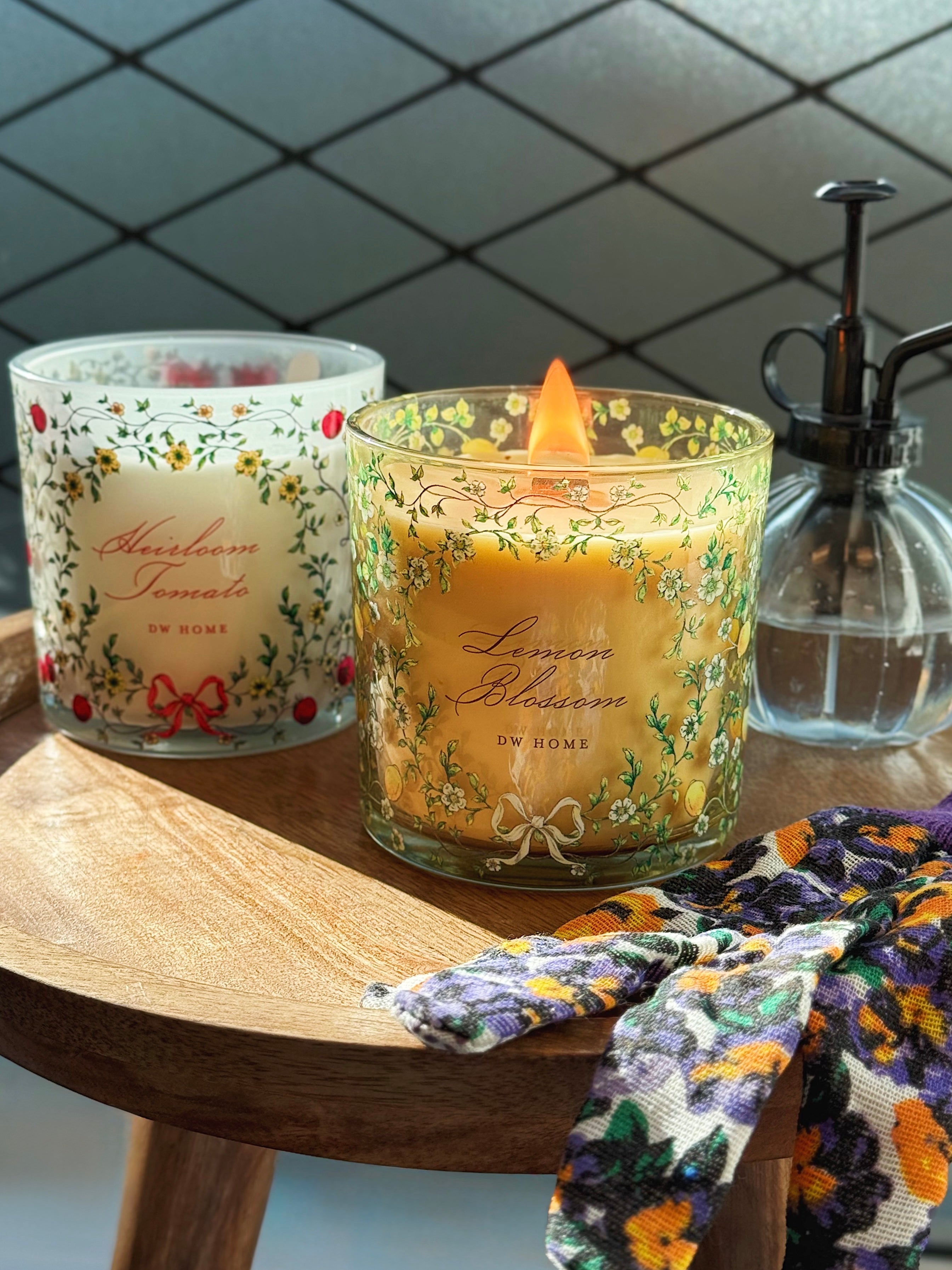 Lemon Blossom Wooden Wick Candle