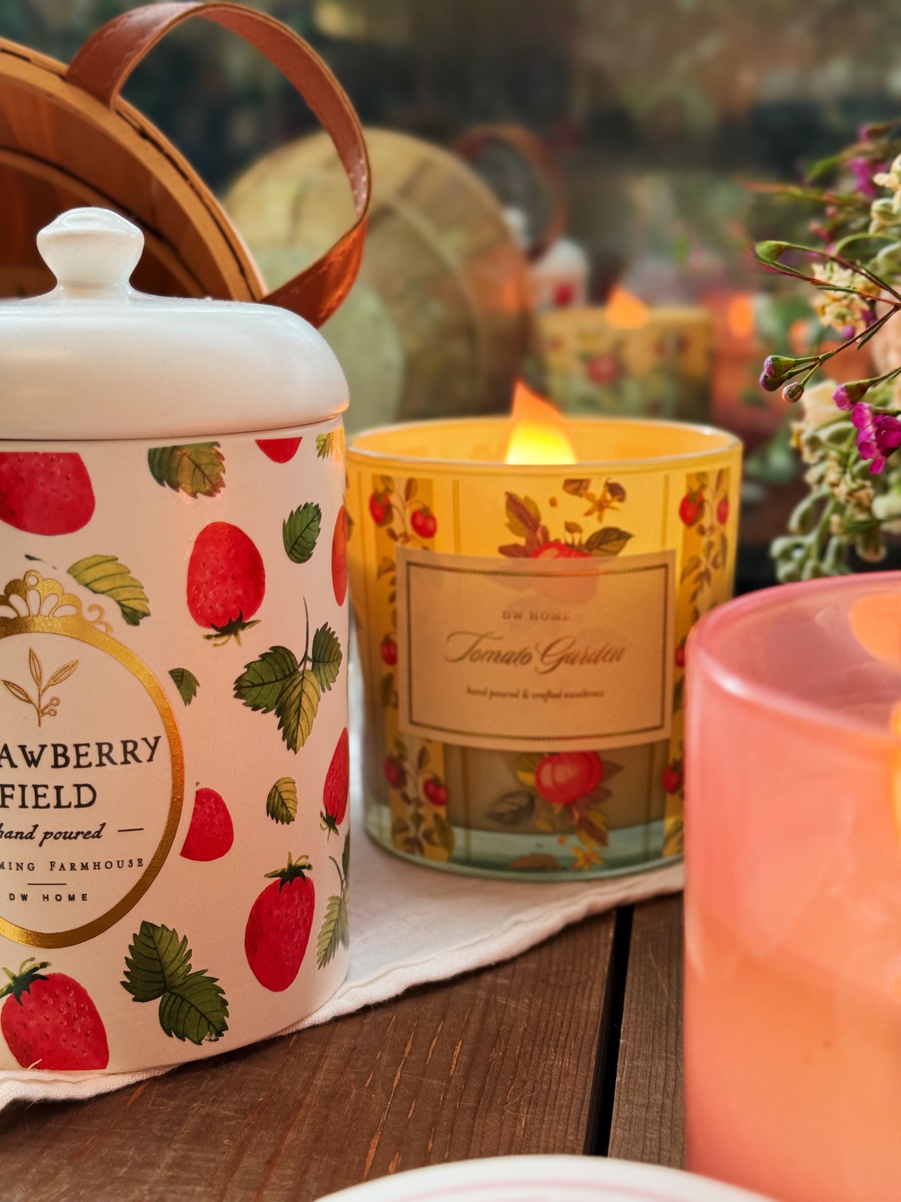 Tomato Garden Wooden Wick Candle