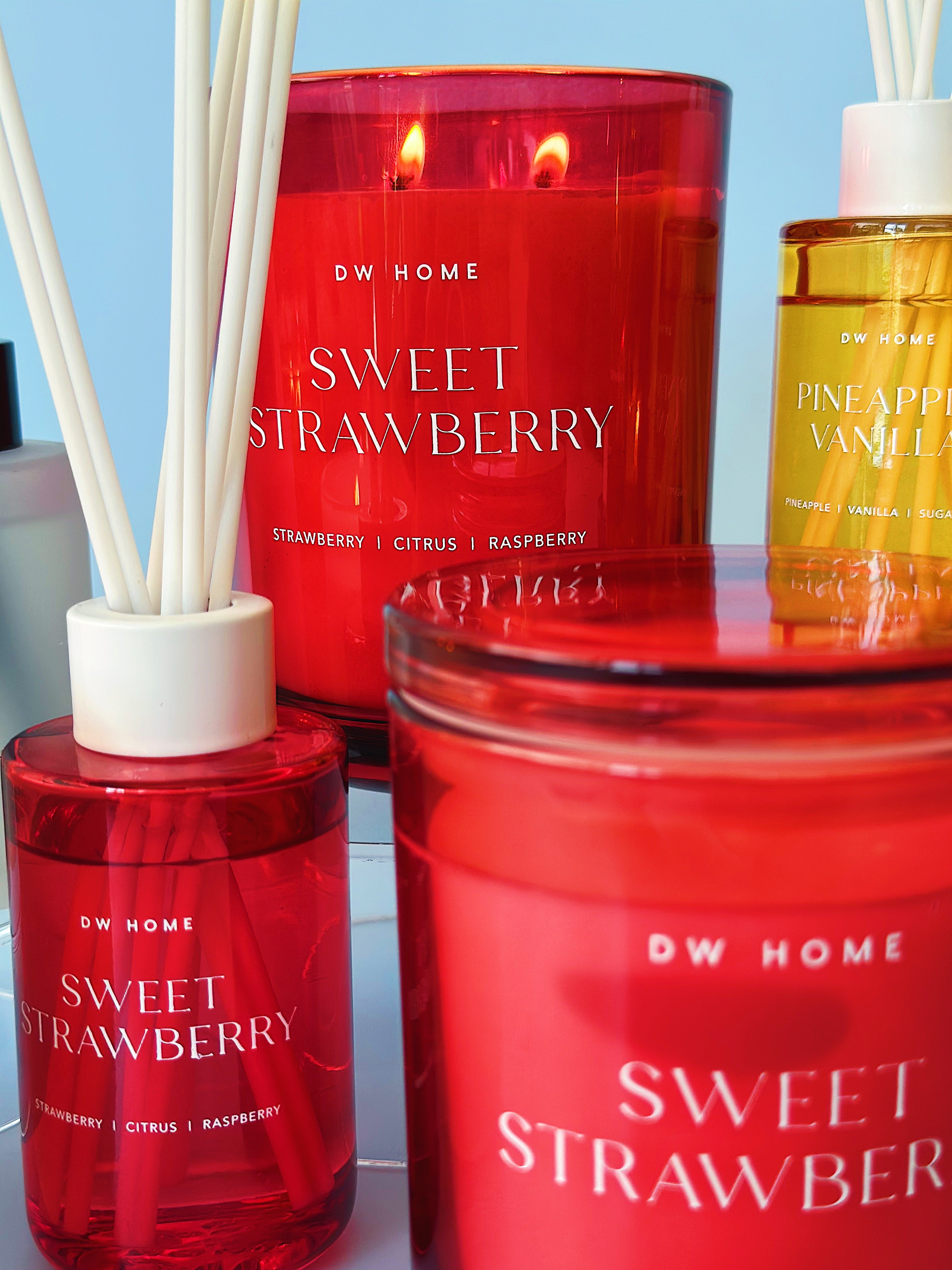Sweet Strawberry Candle Double Wick
