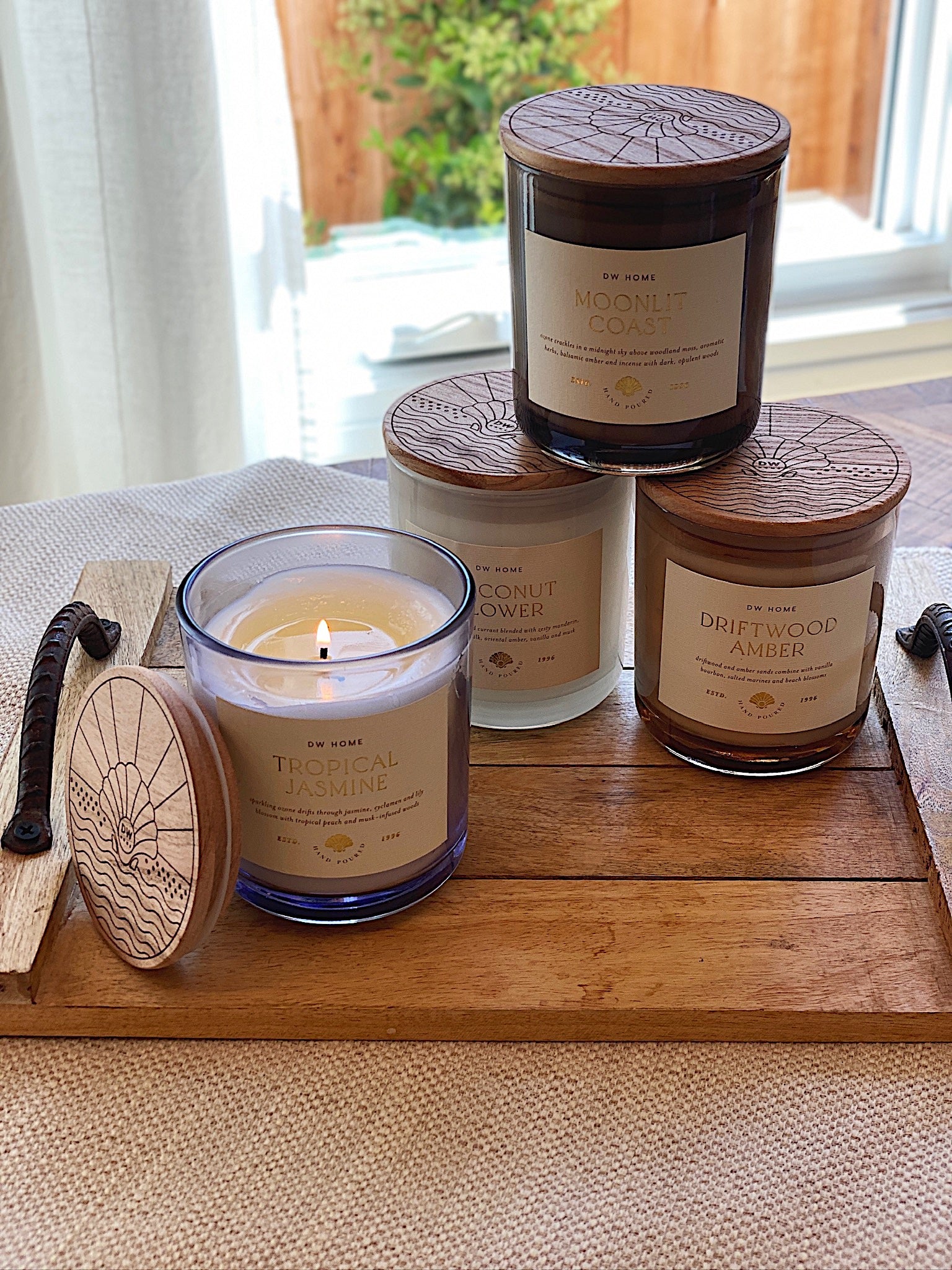 Coconut Flower Candle Single Wick