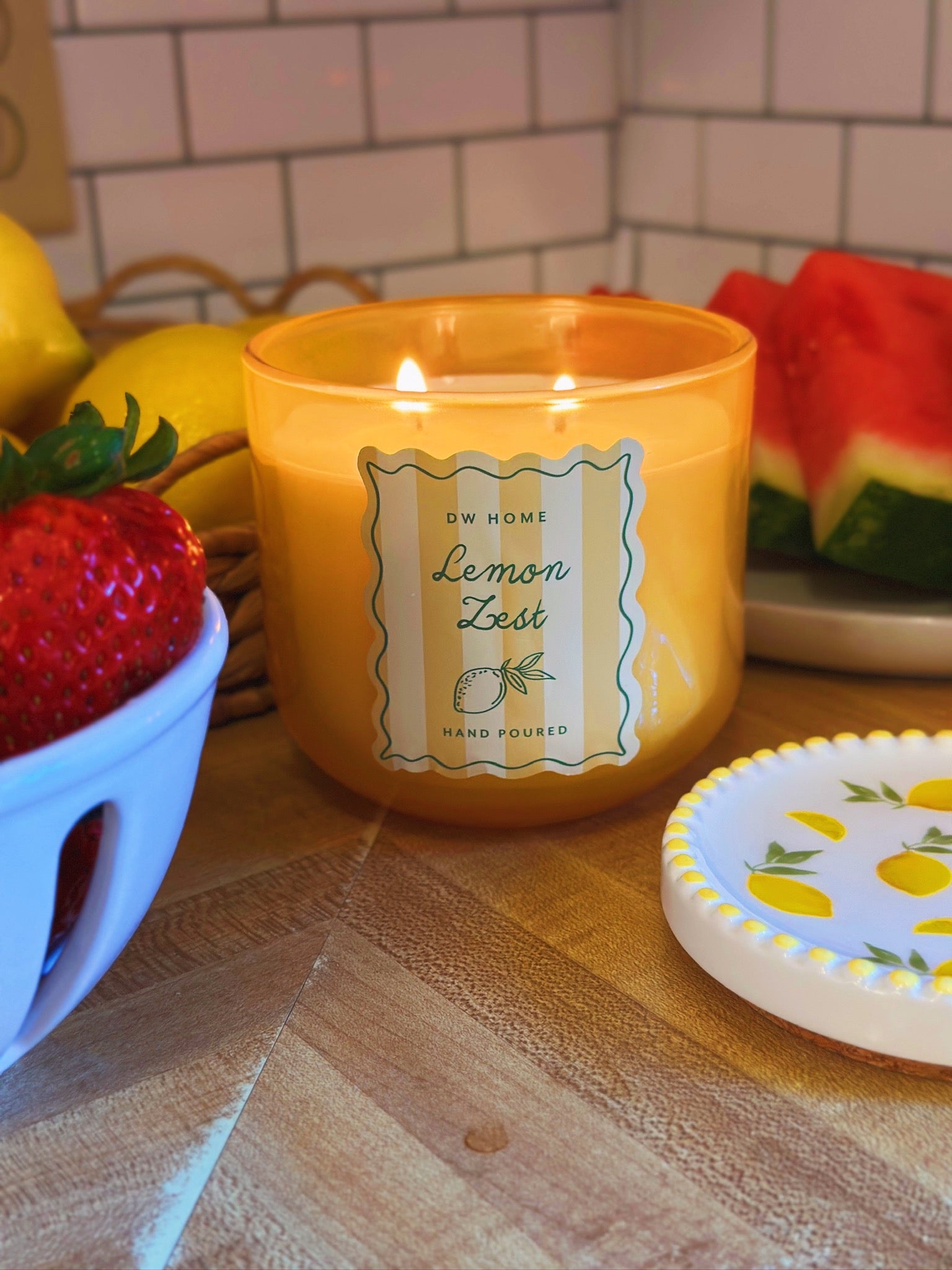 Lemon Zest Double Wick Candle