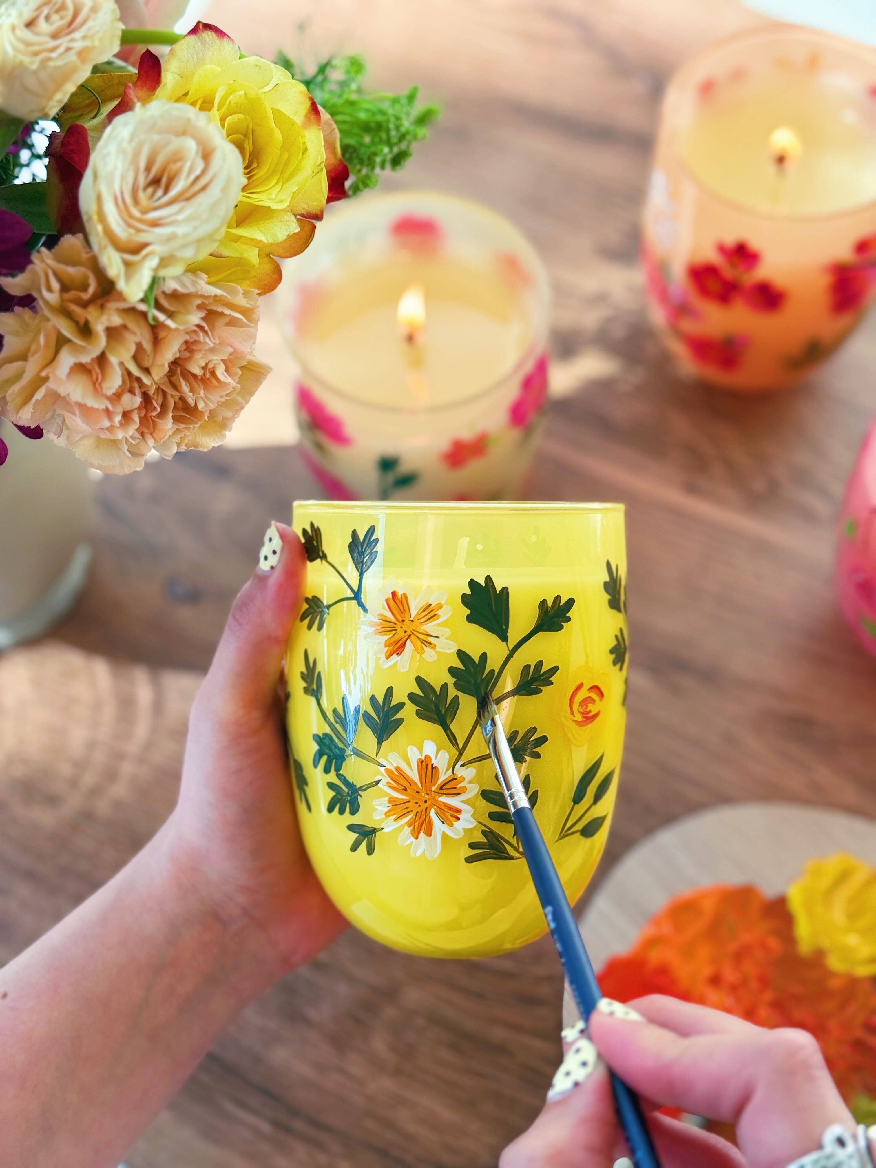 Lemon Leaf Single Candle
