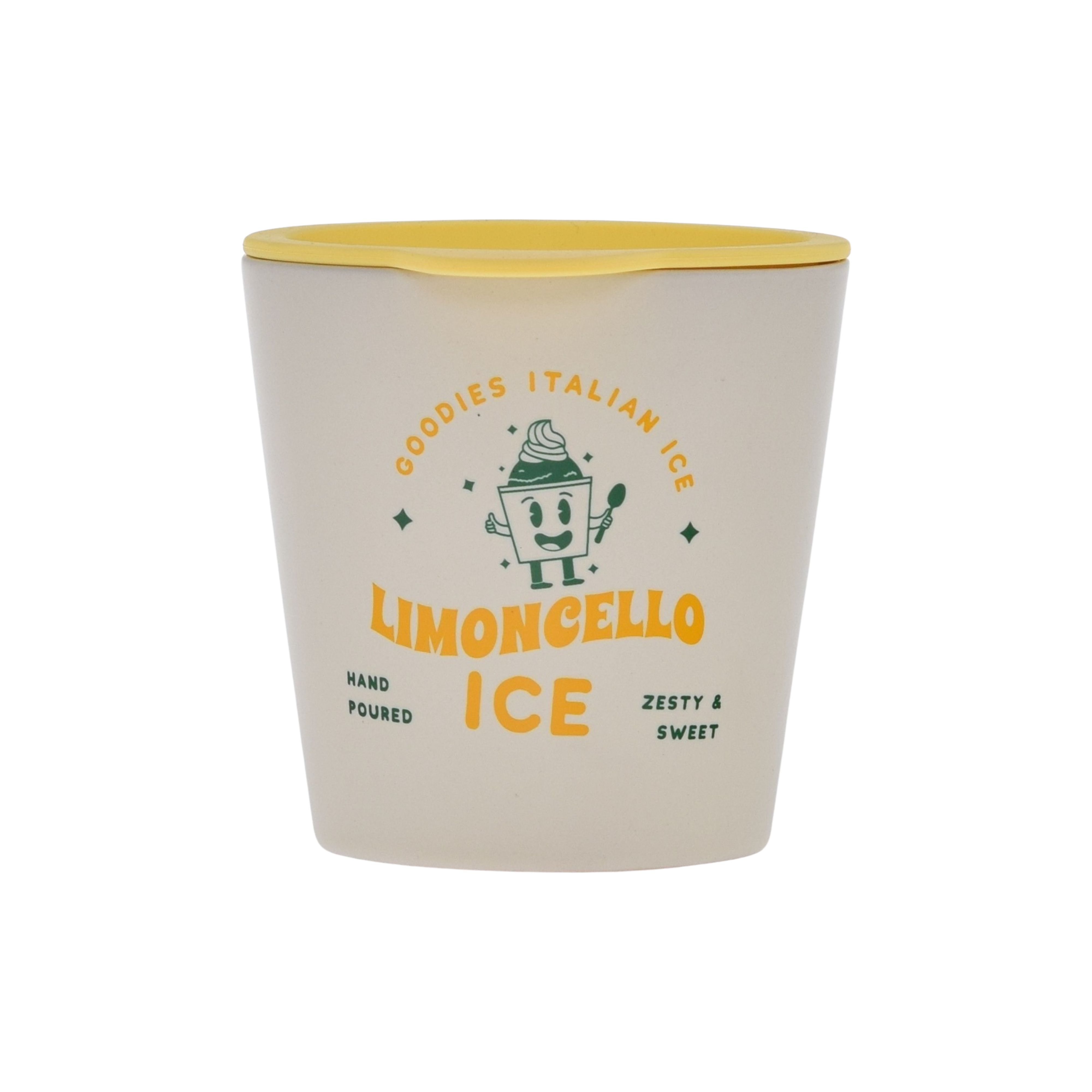 Goodies, ceramic ice cream pint with silicone lid