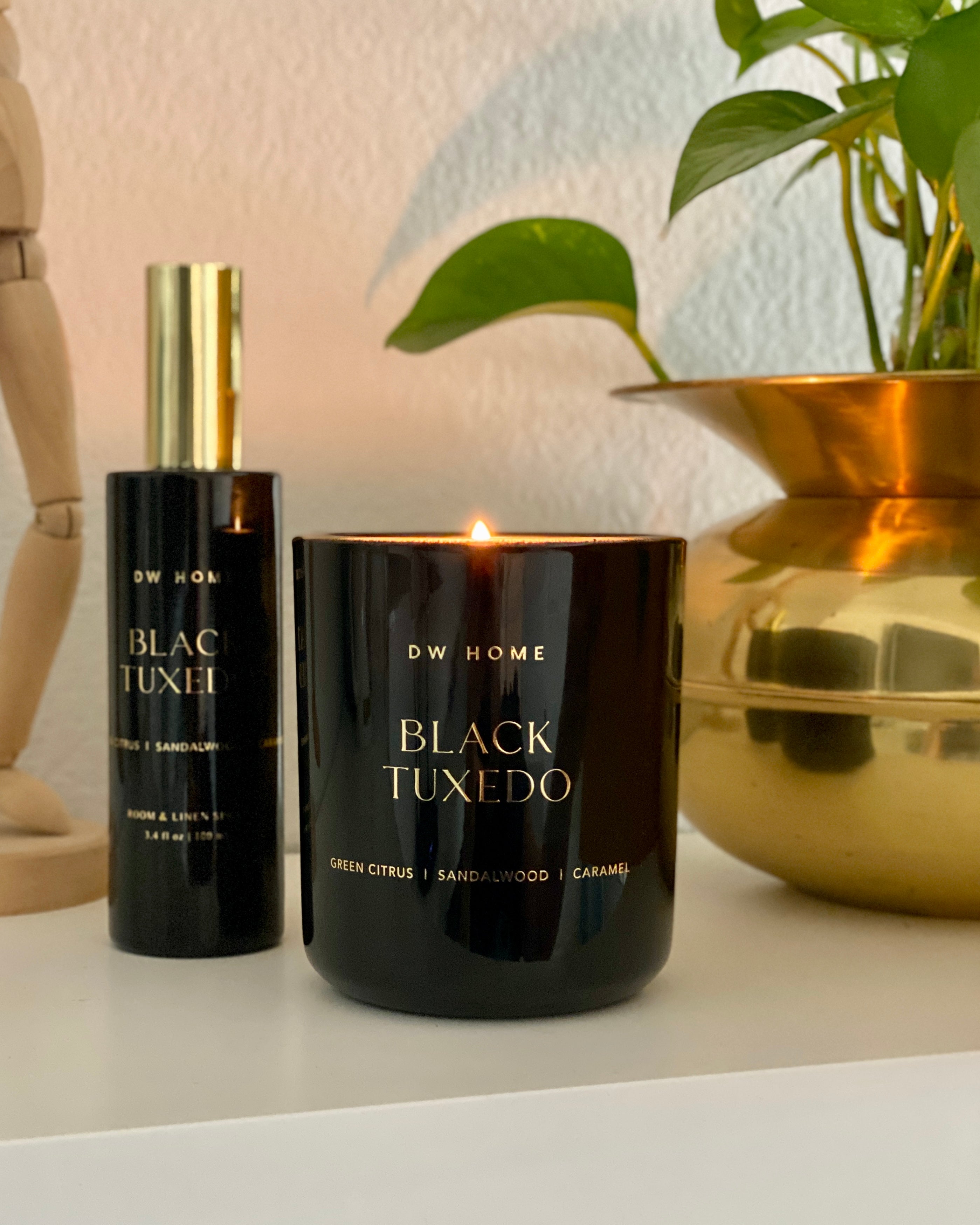 Black Tuxedo Candle Single Wick