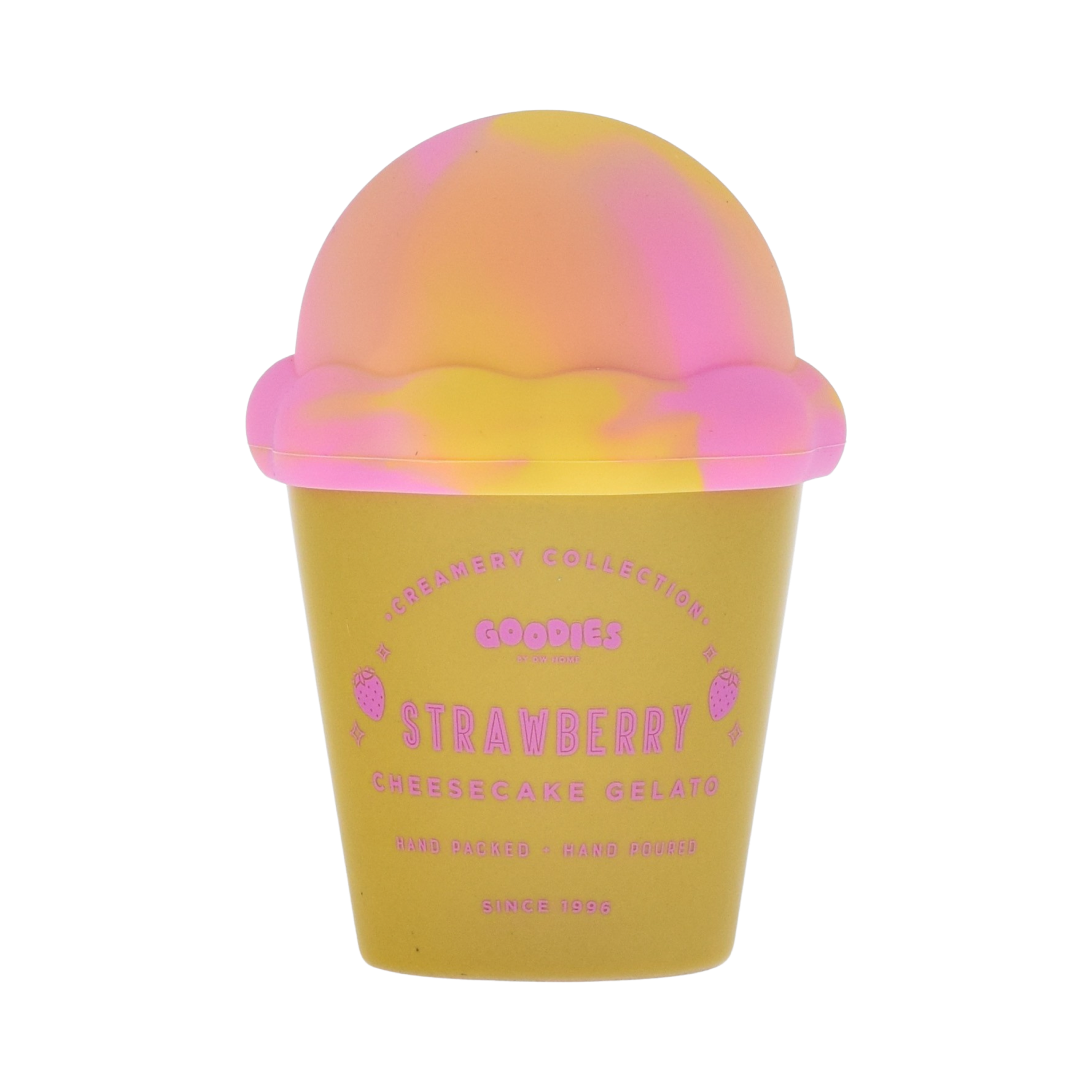 Goodies, ceramic ice cream jar with silicone lid