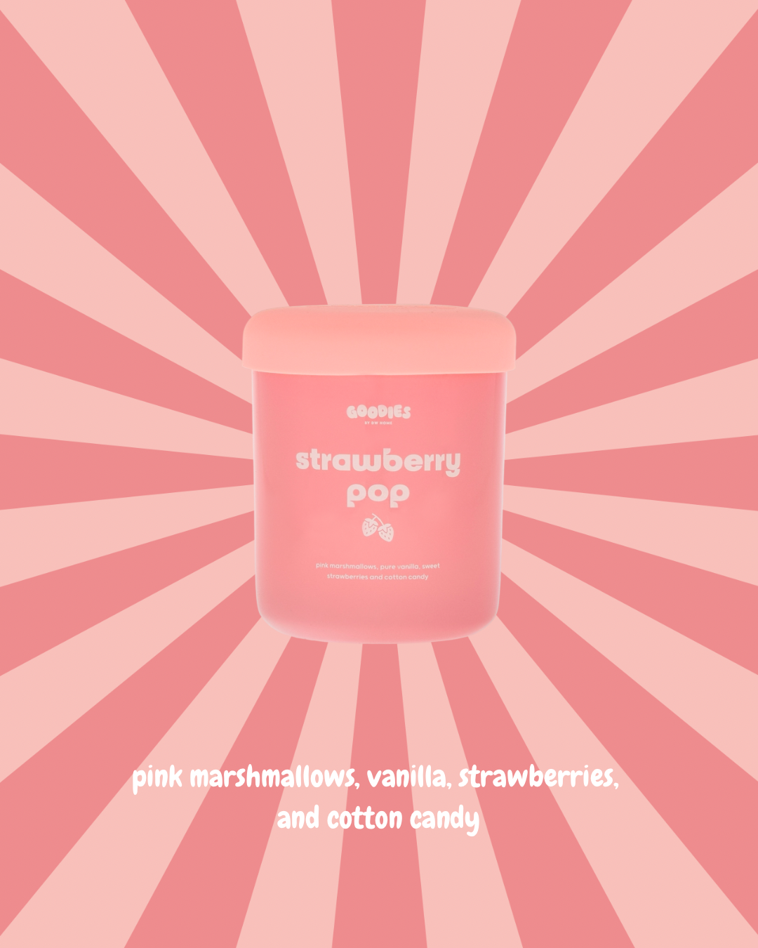 Strawberry Pop Candle Single Wick